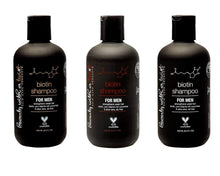 Load image into Gallery viewer, Biotin Shampoo for Men - Hair Growth Shampoo Infused with Aloe Vera, Pro-Vitamin B5 &amp; Cucumber Extract for Hair Loss Treatment - Men&#39;s 100% All-Natural Thickening Shampoo, 8.5 FL. OZ.