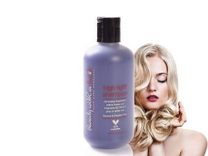 Purple Shampoo for Blonde or Highlighted Hair - Eliminates Brassiness and Yellow Tones - 100% Paraben Free & Cruelty Free Shampoo - (8.5 Fl Oz) Highlight Shampoo – Color Brightening Shampoo