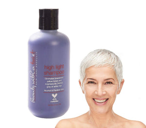Purple Shampoo for Blonde or Highlighted Hair - Eliminates Brassiness and Yellow Tones - 100% Paraben Free & Cruelty Free Shampoo - (8.5 Fl Oz) Highlight Shampoo – Color Brightening Shampoo