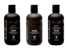 Load image into Gallery viewer, Biotin Shampoo for Men - Hair Growth Shampoo Infused with Aloe Vera, Pro-Vitamin B5 &amp; Cucumber Extract for Hair Loss Treatment - Men&#39;s 100% All-Natural Thickening Shampoo, 8.5 FL. OZ.
